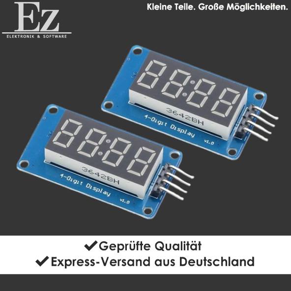 TM1637 4-Digit LED Display Modul 4 PIN