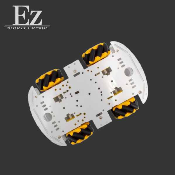 Mecanum Wheel 4WD Smart Car Aluminium Chassis Arduino inkl. L298N Motortreiber